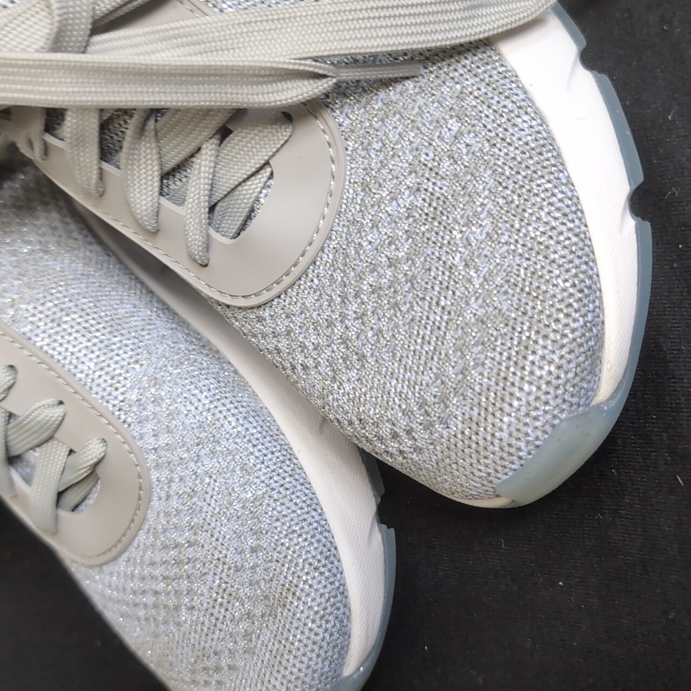 Nurture Silver Knit Sneakers
